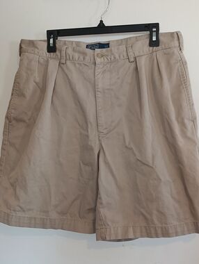 Polo by Ralph Lauren Men’s Tan Flat-Front Shorts